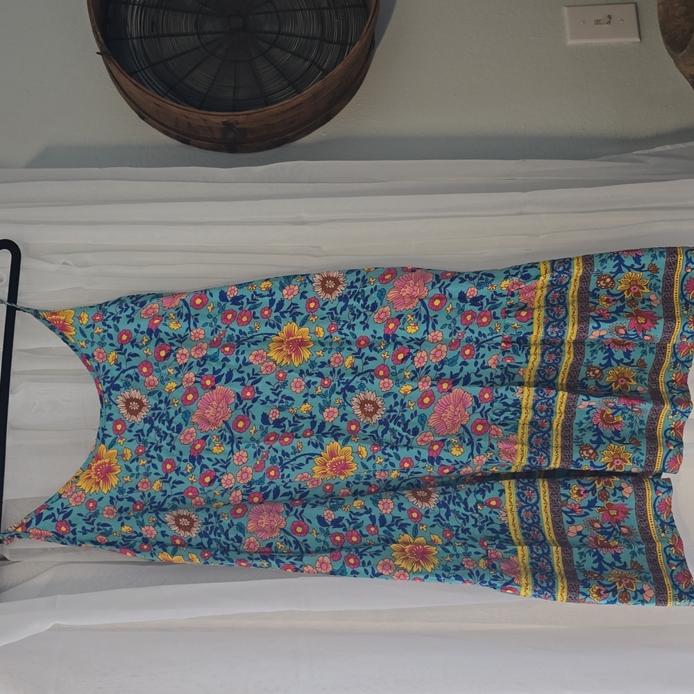 Boho Floral Maxi Dress Size Small Spell Style Beach Market